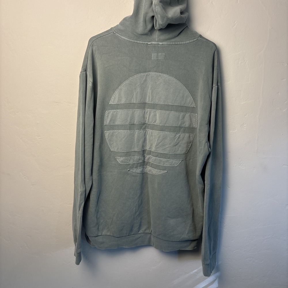 Marine Layer Pullover Hoodie Textured Men's XL Green Beachy Soft Hooded